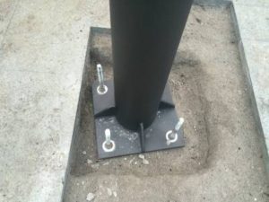 Pantalla de Leds para Información Ciudadana en As Pontes — cimientos pantalla de led