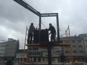 Pantalla de Leds para Información Ciudadana en As Pontes — cortinas led