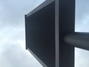 Pantalla de Leds para Información Ciudadana en As Pontes — estructura inferior pantalla de led
