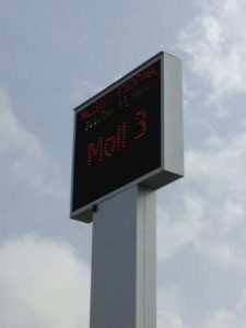 Pantalla de Leds exterior modelo P12 en Girona — pantalla led girona