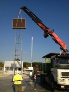 Pantalla de Leds exterior modelo P12 en Girona — pantallas leds girona